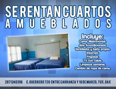 Cama o camas de una habitación en Amplias Y Confortables Habitaciones Amuebladas