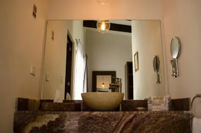 Cama o camas de una habitación en Río Tinto Hotel Boutique
