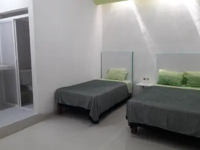 Cama o camas de una habitación en Oaxaquita la Bella