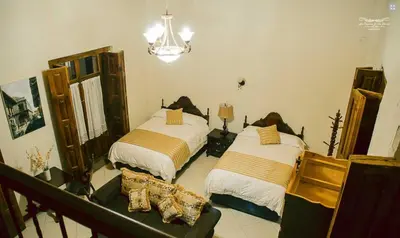 Cama o camas de una habitación en La Casona de los Gómez