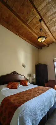 Cama o camas de una habitación en La Casona de los Gómez