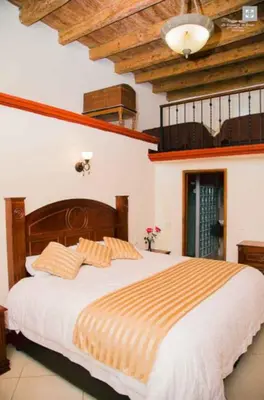 Cama o camas de una habitación en La Casona de los Gómez
