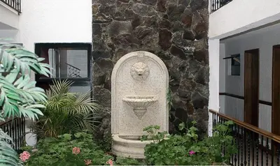 Jardín al aire libre en Hotel Avenida