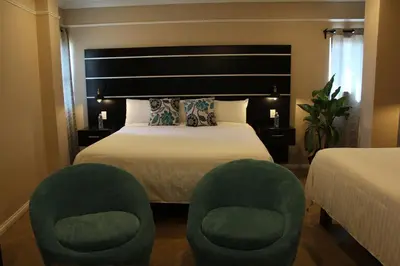 Cama o camas de una habitación en Hotel Cacaxtla