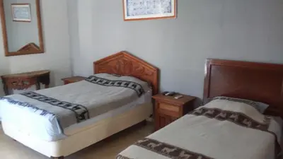 Cama o camas de una habitación en Casa privada para descanso, se renta para 8 personas completa Y tambien por habitacion con baño privado para 2 o 4 personas compartiendo areas comunes