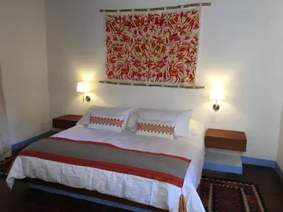 Cama o camas de una habitación en Casa Pixan
