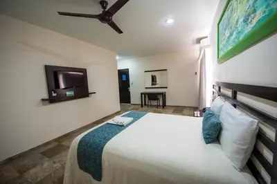 Cama o camas de una habitación en Hotel Andiroba Palace