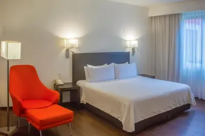 Cama o camas de una habitación en Fiesta Inn Xalapa