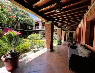 Jardín al aire libre en Hotel Siglo 17