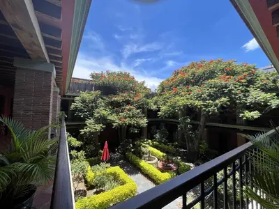 Jardín al aire libre en Hotel Siglo 17
