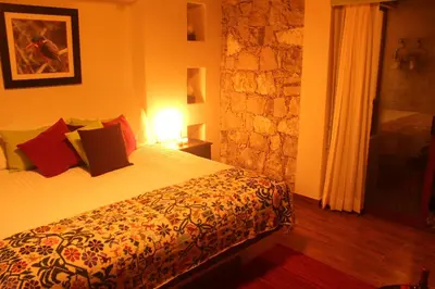 Cama o camas de una habitación en Hotel Boutique La Casona de Don Porfirio