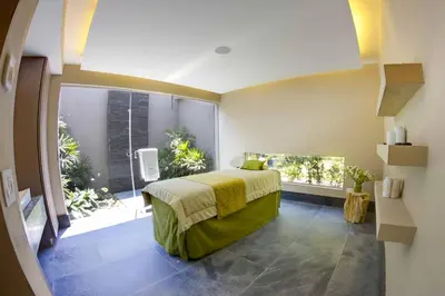 Cama o camas de una habitación en Departamento en La Isla Acapulco Torre H