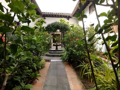 Jardín al aire libre en Meson del Alferez Coatepec