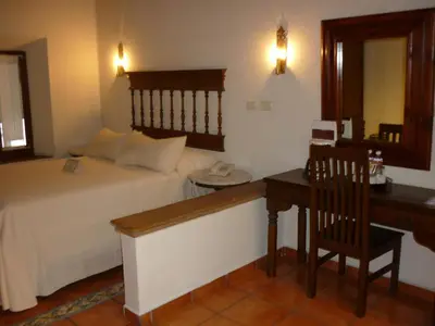 Cama o camas de una habitación en Meson del Alferez Coatepec
