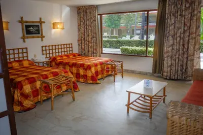 Cama o camas de una habitación en Hotel Bali-Hai Acapulco