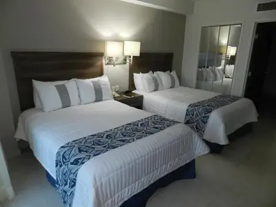 Cama o camas de una habitación en Hotel Villa Florida Veracruz