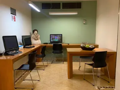Una televisión o centro de entretenimiento en Hotel Bello Veracruz
