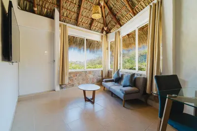 Zona de estar de Villas & Resort Luz de Luna