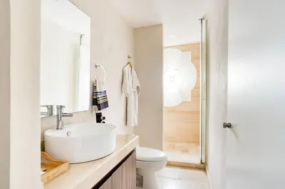 Un baño de Hotel Milagro, Puebla Centro