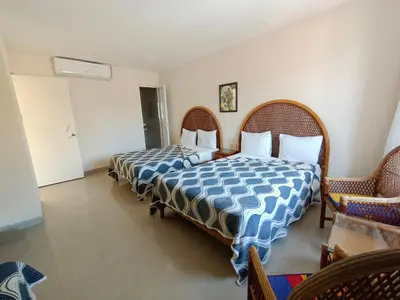 Cama o camas de una habitación en Hotel Playa de Oro - Enfrente de WTC y Plazas Comerciales