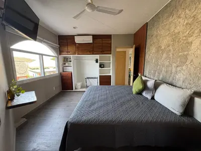 Cama o camas de una habitación en Hotel Bahia Huatulco