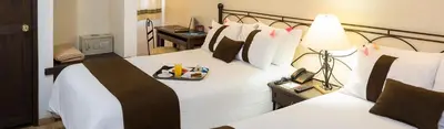 Cama o camas de una habitación en Hotel Misión Xalapa