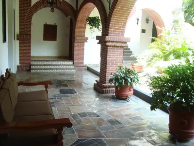Jardín al aire libre en Hotel Vista Hermosa