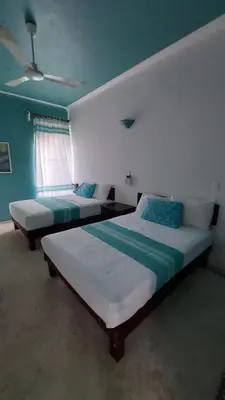 Cama o camas de una habitación en Delphinus Inn