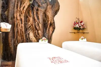 Cama o camas de una habitación en Hotel & Spa Hacienda de Cortés