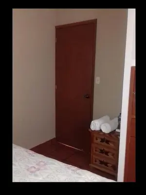 Cama o camas de una habitación en CIUDAD DE MEXICO UNAM Guest House Casa de Huespedes