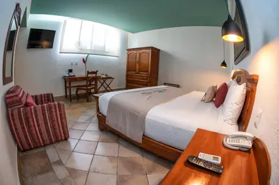 Cama o camas de una habitación en Casa De Sierra Azul