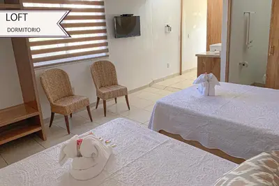 Una televisión o centro de entretenimiento en Condominios JAROJE Huatulco