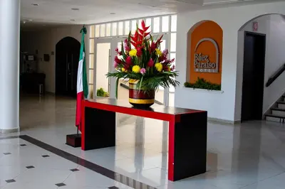 El vestíbulo o zona de recepción de Hotel Baez Paraiso