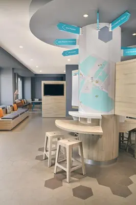 Una televisión o centro de entretenimiento en One Acapulco Diamante