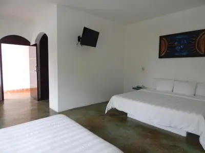 Cama o camas de una habitación en Hotel Rockaway