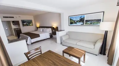 Cama o camas de una habitación en Holiday Inn Express Tuxtla Gutierrez La Marimba by IHG