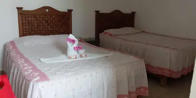 Cama o camas de una habitación en La Sirenita
