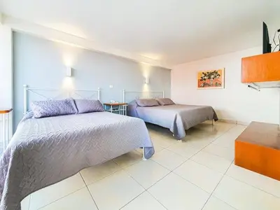 Cama o camas de una habitación en Balcon del Alferez