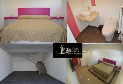 Cama o camas de una habitación en Hotel Boutique Dubai