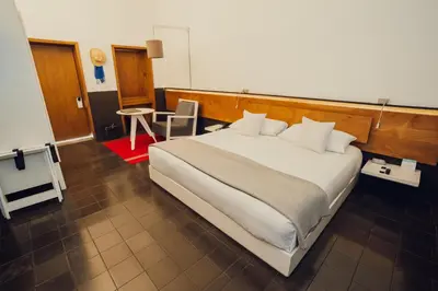 Cama o camas de una habitación en Hotel Azul de Oaxaca