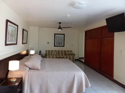 Cama o camas de una habitación en Posada Galeria Alberto Sedas