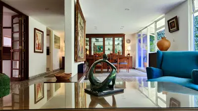 Zona de estar de Casa Tamayo