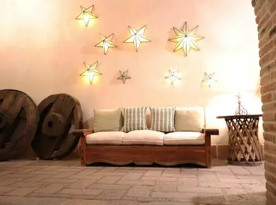 Zona de estar de Hotel los Arcos