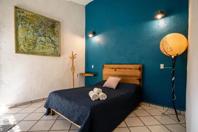Cama o camas de una habitación en Ekko Hostel