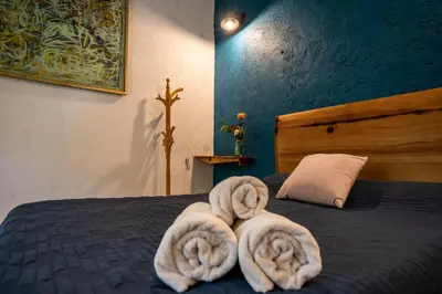 Cama o camas de una habitación en Ekko Hostel