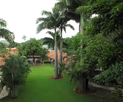 Jardín al aire libre en Hotel Palmareca