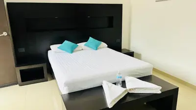 Cama o camas de una habitación en Hotel Villa Pralaya