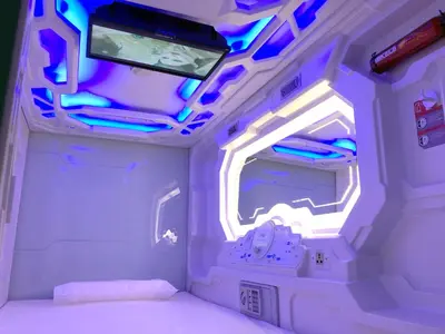 Cama o camas de una habitación en izZzleep Aeropuerto Terminal 2