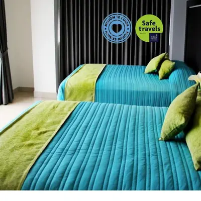 Cama o camas de una habitación en Hotel Misión Express Xalapa