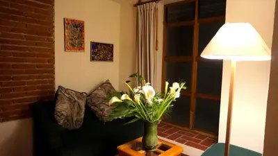 Zona de estar de Hotel Las Golondrinas